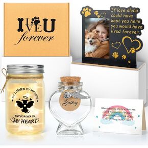 Dog Memorial Gifts for Loss of Dog, Pet Memorial Gifts, Pet Loss Gifts, Sympathy Gift Set for Cats Dogs Passing Away, Pet Bereavement Remembrance Gift for Dog Lovers Friends Family