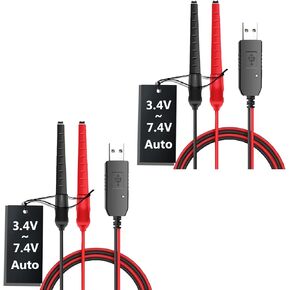 2 Packs BF-F8HP Two Way Radio USB Charger Universal 3.4V-7.4V Auto Match for Walkie Talkie Battery Compatible with Battery of UV-5R UV-82 UV-82HP UV-82RT BF-888S (3.4V-7.4V)