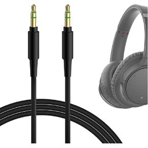 Geekria Audio Cable Compatible with Sony WH-ULT900N WH-XB920N WH-XB910N WH-1000XM5 WH-1000XM4 WH-CH720N WH-910N INZONEH5 Headphones Cable, 1/8" (3.5mm) to 3.5mm Replacement Stereo Cord (4ft/1.2m)