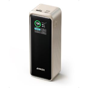 Anker Prime 27,650mAh Power Bank (250W) with 100W Charging Base, 3-Port Portable Charger, Smart App, Compatible with iPhone 16/15/14 Series, MacBook, Samsung, Dell, AirPods
