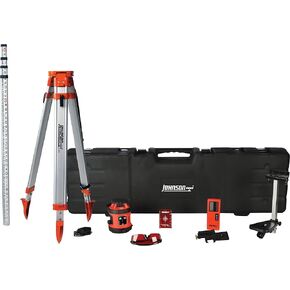 Johnson Level & Tool 99-006K Self Leveling Rotary Laser System Kit, Red, 1 Kit