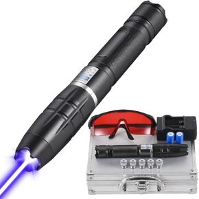 Outdoor Super-Power Pro Lighting Equipment Blue Long Range Strong Beam with Adjustable Focus and Multi Patterns for Camping,Hiking,Hunting,Fishing