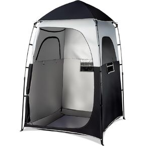 VINGLI 6.8FT Shower Tent, Large Instant Pop Up Shelter with Mesh Floor & Carrying Bag, Privacy Changing Room Tent for Toilet, Camping, Dressing, Lightweight & Sturdy, Easy Set Up