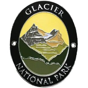 Glacier National Park Hiking Stick Medallion, Great for Hiking and Outdoor Activities, Trekking Hiking Walking Pole Stick