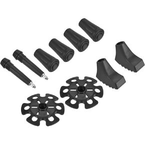 PATIKIL Trekking Pole Tips Accessories Set, 10 Pack Hiking Stick Tip Protectors Replacement for Outdoor Walking Hiking
