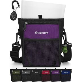 Gobeigo Dog Treat Pouch with Silicone Liner, 【4 Cup】【3 Ways to Wear 】 Treat Bag with Training Clicker, Front Pocket fits All Phones, Upgrade Stronger Magnetic Closure Walking Fanny Pack (Black)