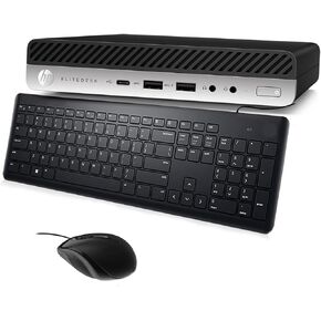 HP EliteDesk 705 G4 Mini Desktop Computer: AMD Quad-Core Ryzen 5 Pro 2400GE upto 3.8GHz, 8GB DDR4 RAM, 256GB SSD, Windows 10 Pro (Renewed)