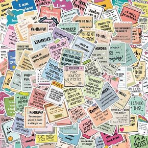 100PCS Inspirational Labels Mental Health for Kindle Pad, Motivational Reminder Sticker Pack for Adults, Teens, Students, Kids Cartoon Sticker Aesthetic Sticker Car Phone Laptop Diary Decoration