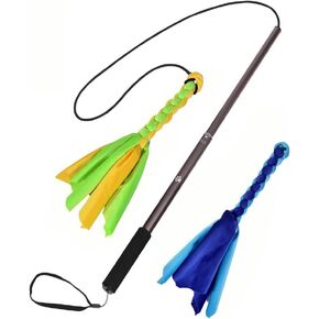 Dogs Extendable Pet Fun Toy Pole Puppy Chasing Tail Interactive Toy for Small Medium Large Dogs Training Playing Exercise