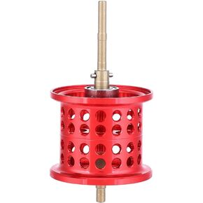 Round Bearing Spool, Aluminum Fishing Round Bearing Reel Spool for PMAX3/BMAX3/SMAX3 Casting Reels, Spinning Reel (Red)