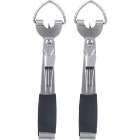 2Pcs Fishing Hook Eye Cleaner,Fly Fishing Quick Knot Tool Fast Nail Knotter Lines Clipper Fishing Line Nipper Snips Tackle Accessories