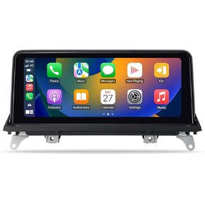10.25 inch Touch Screen Wireless CarPlay for BMW X5 X6 CCC E70 E71 (2007-2010) Android Auto Upgrade Factory Car Radio Retain Original Stereo System Multimedia Player Head Unit