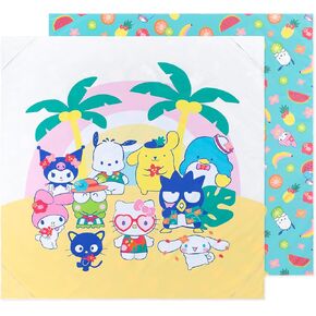 Bumkins Throw Blanket Towel, Baby Toddler and Kids, Travel, Beach, Picnic, Outdoor Indoor Play, Soft, Lightweight, Microfiber Resists Sand and Debris, Reversible, 58in x 58in – Hello Kitty