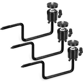 Ullnosoo Trail Camera Mount, 3 Pack 360 Degree Adjustable Game Camera Tree Mount Screw in Holder, Easy Installation and Compact Sturdy