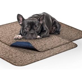 Paw Inspired Washable Pee Pads for Dogs | Reusable Puppy Pads | Waterproof Whelping Pads | Washable Training Pet Pads, Washable Potty Pads Extra Large Sizes (Classic, 32x30" - pattern (2 pack))