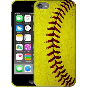 SM Cases iPod Touch 7 Case, iPod Touch 6 Case, iPod Touch 5 Case - Softball Thread Design 3D Printed Phone Back Hard Plastic Cover Case for iPod Touch 7/6 / 5.