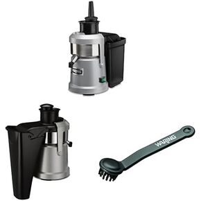 Waring Commercial Pulp Juice Extractor, Heavy-Duty 1.2HP, 12 Quart, Eject Centrifugal Juicer, Continuous Operation, Wide Chute, Commercial Foodservice Pro Use for Bars, Restaurants, and Health Clubs