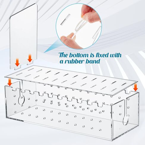 Barydat 10 Device Acrylic Cell Phone Charging Stations Dock Clutter Organizer Charging Stand for Multiple Devices Desk Rack Compatible with Phone, Laptops Tablets, Watch in Saudi Arabia