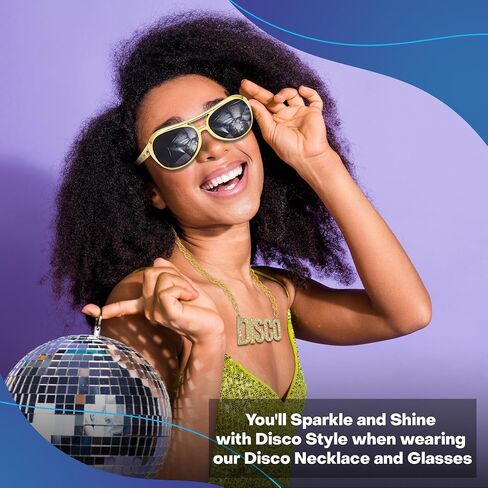 Rave Envy Disco Ball Earrings for Women - 70's Halloween Earrings Women's Costume Accessories - Choice of Color in Kuwait