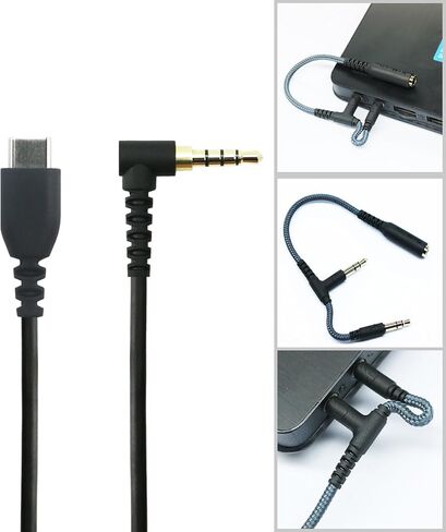 كابل صوت بديل NewFantasia مع نوع C USB-C ذكر فقط متوافق مع سماعة الألعاب SteelSeries Arctis Nova 3 1.3 متر/4.2 قدم in Kuwait