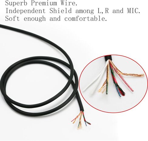 كابل صوت بديل NewFantasia مع نوع C USB-C ذكر فقط متوافق مع سماعة الألعاب SteelSeries Arctis Nova 3 1.3 متر/4.2 قدم in Kuwait