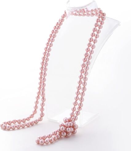 BABEYOND Long Pearl Necklace Faux Pearls Necklace Set Beaded Long Pearls Necklace 1920s Gatsby Costume Jewelry in Saudi Arabia