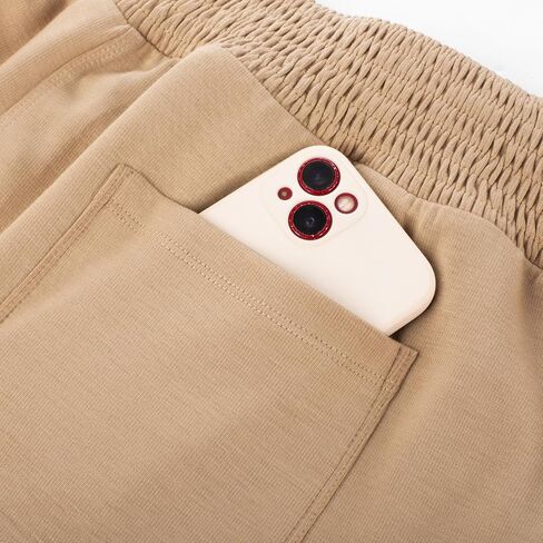 Hanna Nikole Plus Size Sweatpants for Women Drawstring Elastic Waist Casual Pants Wide Leg Lounge Pants with Pockets in Saudi Arabia