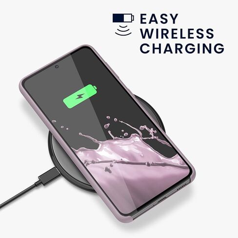 حافظة kwmobile متوافقة مع حافظة سامسونج جالاكسي S21 - غطاء هاتف من السيليكون TPU بلمسة نهائية ناعمة - أرجواني فاتح in Saudi Arabia