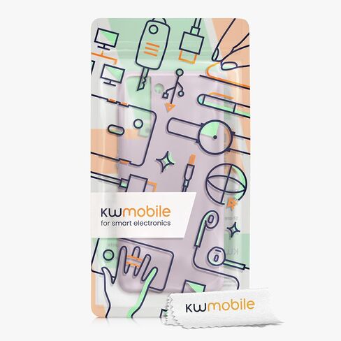 حافظة kwmobile متوافقة مع حافظة سامسونج جالاكسي S21 - غطاء هاتف من السيليكون TPU بلمسة نهائية ناعمة - أرجواني فاتح in Saudi Arabia