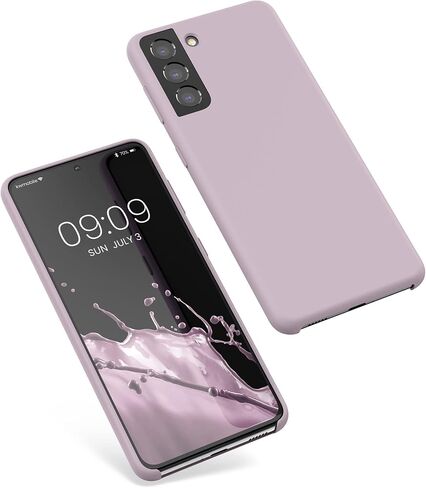 حافظة kwmobile متوافقة مع حافظة سامسونج جالاكسي S21 - غطاء هاتف من السيليكون TPU بلمسة نهائية ناعمة - أرجواني فاتح in Saudi Arabia