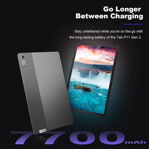 Lenovo Tab P11 2K 11.5" Tablet, MediaTek Helio G99, 4GB RAM, 64GB Storage, Wi-Fi 6, 13 MP Camera with Flash, Dolby Atmos, Android 12L, 7700mAh Battery, Grey, Precision Pen 2 Bundled in Saudi Arabia