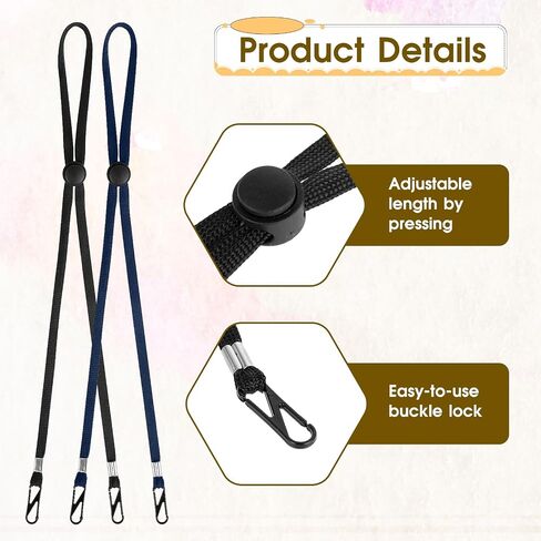 10 Pcs Hat Strap Hat Clip for Travel Hats Removable Chin Cord, Windproof Hat Strap Clips Anti-Lost Cap Strap Clips for Golfing Boating Fishing Hat Outdoor(10 Colors) in Saudi Arabia