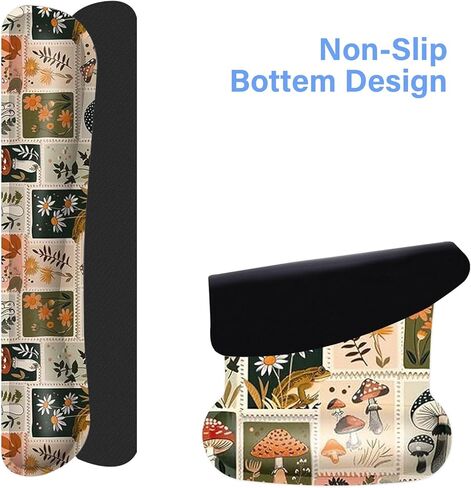 MOSISO Desk Pad Mat Keyboard Mouse Pad Set, Large Gaming Mouse Pad&Keyboard Wrist Rest&Mouse Pad with Wrist Rest&Coaster, Ergonomic Non-Slip Mousepad with Memory Foam for Home Office, Vintage Mushroom in Saudi Arabia