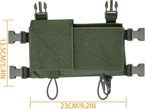 TWINFALCONS Tactical Chest Rig with Mag Pouch Holder 500D Nylon Removable Chest Rigs for Vest with Hook Backing in Saudi Arabia