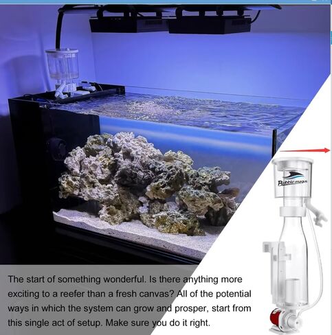 Bubble Magus Nano Curve 2 Protein Skimmers Ultimate Filtration with Space-Saving Design, Efficient DC Pump Durable Graphite Shaft and Flexible Flow Rate for Optimal Water Quality and Quiet Operation in Saudi Arabia