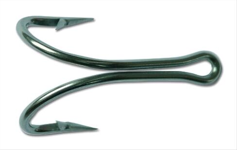 خطاف مزدوج من الفولاذ المقاوم للصدأ من Mustad Classic 2 قوي للغاية مع ساق مفتوحة قصيرة جدًا in Kuwait
