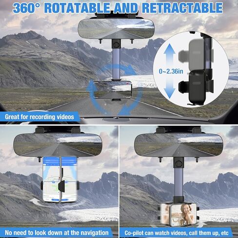 حامل الكمبيوتر اللوحي لمسند رأس السيارة، أوضاع قابلة للتعديل ودوران 360 درجة للمقعد الخلفي للسيارة، حامل الكمبيوتر اللوحي للسيارة للأطفال، حامل الكمبيوتر اللوحي للسيارة المقعد الخلفي يناسب جميع الأجهزة اللوحية والهواتف المحمولة مقاس 5.4-12.9 بوصة in Kuwait