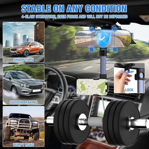 حامل الكمبيوتر اللوحي لمسند رأس السيارة، أوضاع قابلة للتعديل ودوران 360 درجة للمقعد الخلفي للسيارة، حامل الكمبيوتر اللوحي للسيارة للأطفال، حامل الكمبيوتر اللوحي للسيارة المقعد الخلفي يناسب جميع الأجهزة اللوحية والهواتف المحمولة مقاس 5.4-12.9 بوصة in Kuwait