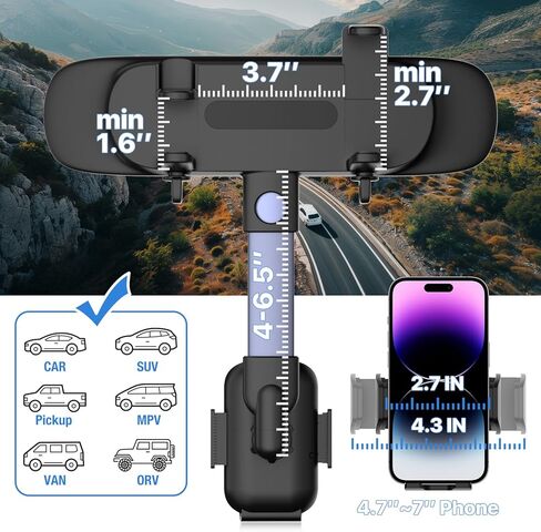 حامل الكمبيوتر اللوحي لمسند رأس السيارة، أوضاع قابلة للتعديل ودوران 360 درجة للمقعد الخلفي للسيارة، حامل الكمبيوتر اللوحي للسيارة للأطفال، حامل الكمبيوتر اللوحي للسيارة المقعد الخلفي يناسب جميع الأجهزة اللوحية والهواتف المحمولة مقاس 5.4-12.9 بوصة in Kuwait