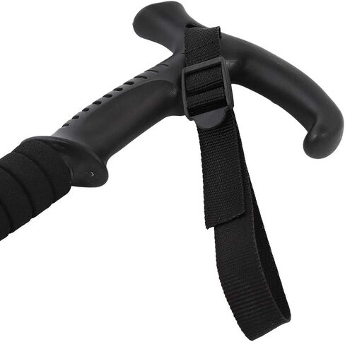 أقطاب الرحلات، تلسكوبي 4 خطوات 54-113 سم (21.3-44.5 بوصة) عصي ​​المشي، عصا مشي تلسكوبية من سبائك الألومنيوم EVA، عصا مشي محمولة للمشي لمسافات طويلة والتخييم باللون الأزرق in Kuwait