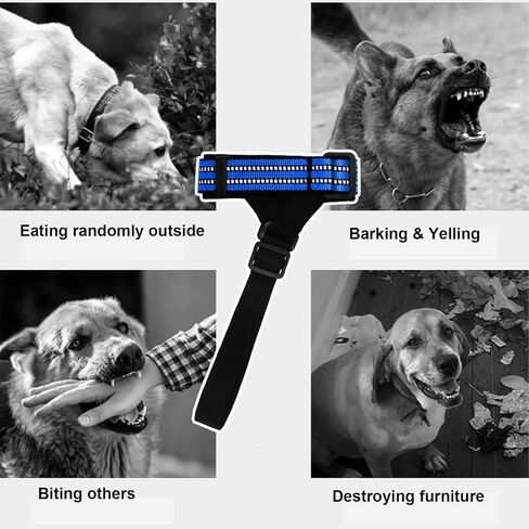 Soft Dog Muzzle, Nylon No Barking Muzzle with 7 Shape Structure, Reflective Puppy Muzzle, Adjustable Dog Mouth Harness Anti Biting Chewing, Dog Muzzles for Medium Large Dogs,M in Saudi Arabia