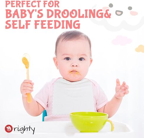 Orighty Burp Cloths for Baby 8 Pack - Super Soft & Highly Absorbent Coral Fleece Baby Burp Cloth - 20 x 10 Inch Gentle & Large Burp Rugs for Baby Sensitive Skin - Burping Cloths for Newborn Essential in Saudi Arabia