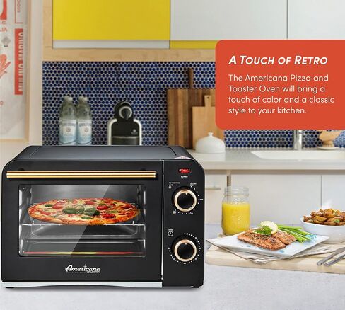 Elite Gourmet ETO490 9L/4 Slice Countertop Toaster Oven with 30-Minute Timer, Adjustable Temperature Control, Includes Baking Pan and Wire Rack, Bake, Broil, Toast, Black in Saudi Arabia