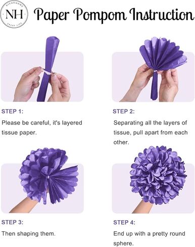 NICROHOME Sage Green Tissue Paper Pom Poms ديكورات الحفلات، 12 قطعة أبيض وردي أخضر عيد ميلاد زينة استحمام الطفل، بوهو محايدة لحفلات الزفاف وحفلات الخطوبة in Kuwait