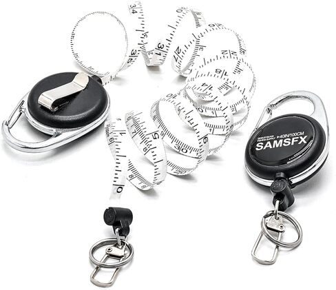 SAMSFX شريط قياس ضام صيد الذبابة زنجر الكامشات نمط حلقة تسلق مشبك على الظهر أدوات حبل حامل شارة (1) in Saudi Arabia