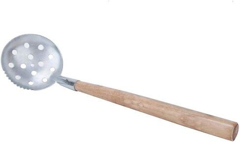 Alomejor 2 Pcs Ice Fishing Scoop Scoop Skimmer Ice Slush Scoop with Wood Handle Winter Outdoor Fishing Shovel Ice Tools,Metal Wood Design in Saudi Arabia