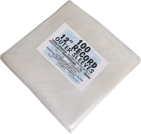 (25) 12" Double Oversize Record Outer Sleeves - Fits Most Box Sets up to 1.25" - Archival Quality Virgin Heavy Duty 3mil Thick Polyethylene #12SE03DO in Saudi Arabia