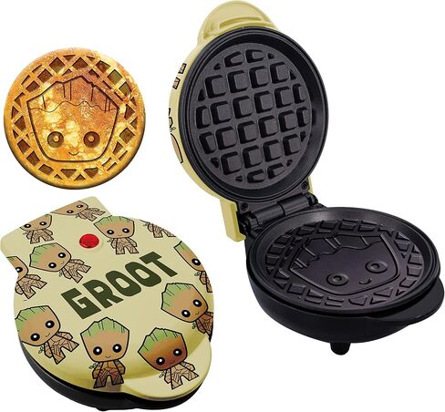 Uncanny Brands Groot Mini Waffle Maker - Cook With Your Favorite GOTG Character in Saudi Arabia
