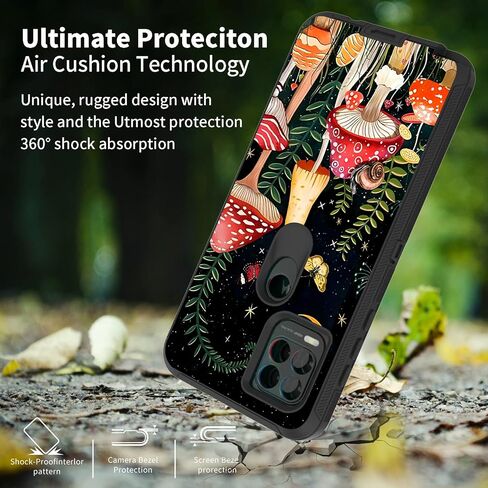 حافظة لهاتف Motorola Edge 2021 / Moto Edge 5G UW، حماية شديدة التحمل 3 طبقات هجينة مقاومة للصدمات مع حافظة بمشبك حزام لهاتف Moto Edge 2021، خلفية العلم الأمريكي in Kuwait