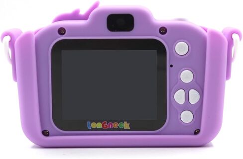 Unicorn Camera for Kids - Toddler Digital Selfie Camera with Silicone Cover, Flash and 32GB SD Card - Children Toy HD Video Kids Camera for Girls and Boys 3-12 Years Old - Blue in Kuwait